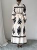 Women's Print Shirt Dress Long Sleeve Office Work Dress With Waist Tie_ecoleips.com