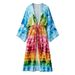 Summer Cross Border Print Beachwear Loose Fitting Intellectual Cardigan Cape Top for Women European And American Style New Arrival 2026_ecoleips.com
