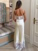 Mozision Spaghetti Strap Backless Sexy Maxi Dress Women Elegant Lace Patchwork Satin V Neck Sleeveless Club Party Long Dresses_ecoleips.com