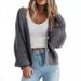 Women's Clothing New Products Foreign Trade Loose Knitted Jacket Sweater Cardigan_ecoleips.com