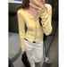 Eurean Style French Single-Breasted Long-Sleeve Wool Knit Cardigan For Women 2025 Early Spring New Slim Fit Slimming_ecoleips.com