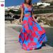 Women's Clothing Fashion Printed Off Shoulder Digital Printed Dress For Women_ecoleips.com