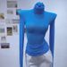 Women's Rainbow Colored Turtleneck Fitted Inner Layer Top Long Sleeved T-Shirt for Autumn And Winter_ecoleips.com