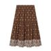 Women's Spring Fashion Casual Loose Top And Skirt Set Hollow Out Embroidered Design Elastic Waist Full-Length Pants_ecoleips.com