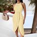 2026 New European And American Fahion Spring/Summer Hip-Hop Style Street Trend Halter Neck Sleevele Aymmetrical_ecoleips.com