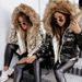 K Short Hooded Cotton Coat With A Zipper; Slim Fit, Bright PU Color, Fashionable And Warm. No Glasses Or Other Accessories_ecoleips.com