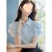 European-style Light Luxury High-end Exquisite Women's Summer Shirt, Unique And Chic, Niche, Sweet, Beautiful, Stunning_ecoleips.com