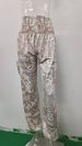 Women's High Waist Printed Jogger Pants – Loose Fit Elastic Cuff Lounge Pants For Casual & Streetwear (White/Black/Orange/Pink/Blue/Red/Multi-Color)_ecoleips.com