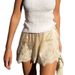 European American Cross-border Commuter Style Fashionable Spring And Autumn Women's New Lace-trimmed Wide-leg Shorts_ecoleips.com