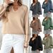 Women's Long Sleeve Sweatshirt European American Style Solid Color Patchwork Lace Trim Loose Fashion Half Open Collar New_ecoleips.com