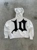Women's Clothing Edgy Zip-Up Hoodie – Gothic Diamond Print Unisex Streetwear"_ecoleips.com