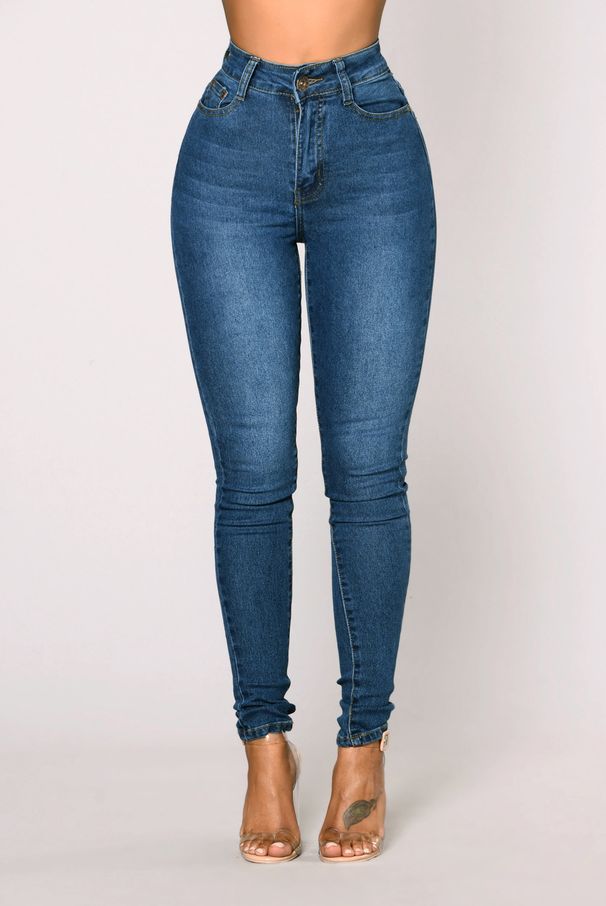 Women's Clothing High Waist Elastic Hip Lift Denim Pants_ecoleips.com