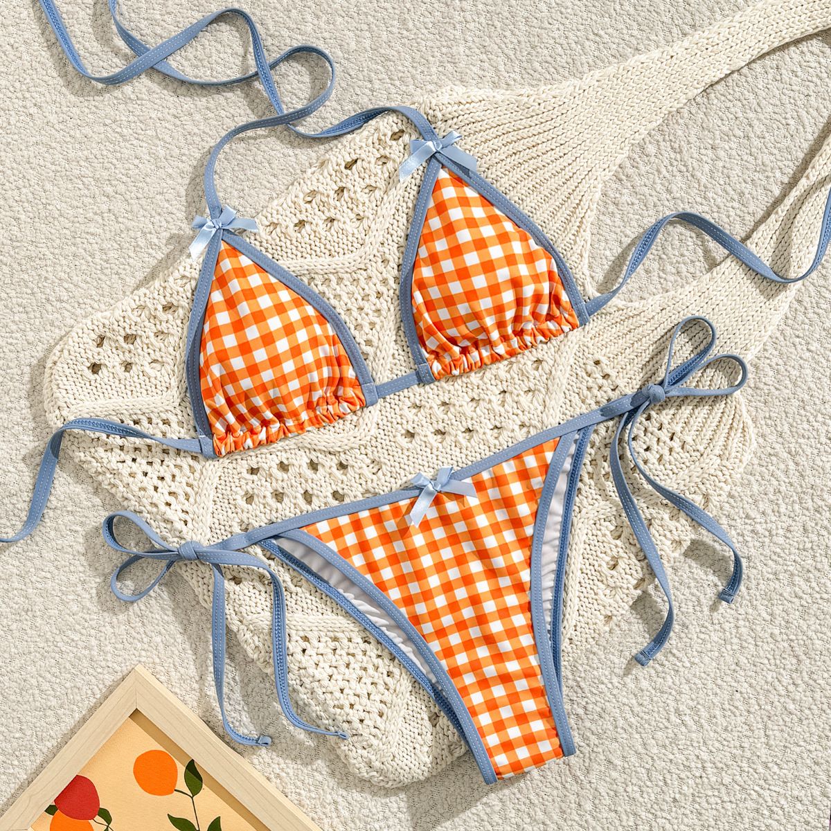 Women's Clothing New Split Swimsuit Female Bikini Sling Swimsuit Small Fresh Pure Desire Swimsuit_ecoleips.com