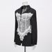 K High End Lace Patchwork Fishbone Waist Cinching Suit For Socialites, New V-neck Long Sleeved Solid Color Jacket For Women_ecoleips.com