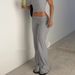 Women's Summer Fashion Slim Fit Suit Solid Color Strapless Top Flared Trousers 2025 New Style Cross Border Trade Clothing_ecoleips.com