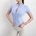 Women’s Clothing Yoga Clothes Women Quick Drying Tight T Shirt Sports Short Sleeved Running Pilates Stand Up Collar Zipper Jacket Fitness Clothes_ecoleips.com