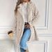 Women's Clothing Double Sided Plush Pocket Casual Double Breasted Cardigan Mid Length Coat_ecoleips.com