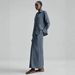 Summer Autumn Women's Casual Collar Cuff Shirt And Loose Long Skirt Two Piece Set European American Style Cross Border Fashion_ecoleips.com