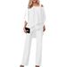 Women's Clothing Autumn New Fashion Casual Irregular Bat Sleeve Jumpsuit Two Piece Suit_ecoleips.com