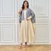2024 Summer New Middle Eastern Muslim Women's Fashion Patchwork Robe Dubai Street Loose Cardigan Dress_ecoleips.com