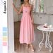 DiYun European And American Casual Vacation Suspender High-end Long Dress Women's Clothing 2025 Spring/summer_ecoleips.com