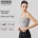 Women's Modal Ribbed Yoga Vest Nude Sports Bra With Wide Shoulder Straps And Breast Pads Beautiful Back Fitness Bra_ecoleips.com