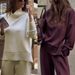 Women's Clothing Soft & Stylish Solid Color Pullover Hoodie Set - Relaxed Fit Long Sleeve Tracksuit For Women, Casual Loungewear & Streetwear_ecoleips.com