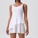 Women's Slimming Elastic Sports Dress Padded Chest Outdoor Running Tennis Dress Hip Lifting Onesie Yoga Outerwear Tight Fitting_ecoleips.com
