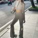 AC666 Cross-Border European And American New Style Cardigan With Zipper, Small Stand Collar, Cropped Sports Top, Casual_ecoleips.com