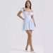 Women's Clothing Spring And Summer Sweet And Spicy Women's Slim Hot Girl Skirt Puff Sleeve Square Collar Dress_ecoleips.com