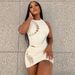 European American Style Women's Clothing 2025 Autumn And Winter New Fashion Solid Color Hollow-out Round-neck Sleeveless_ecoleips.com