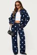 New European American Cross-border Casual And Unique Dark Polka Dot Jeans For Women_ecoleips.com