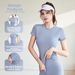 Women's Clothing Women's Slim Fit Stretch T-Shirt Internet Celebrity Style Short Sleeve Gym Running Yoga Summer Sports Top Thin Casual Wear_ecoleips.com