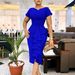 Women's Clothing New Fashion Temperament Elegant Ruffle Tongle African Dress_ecoleips.com