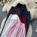 Korean Style High Waisted Polka Dot Casual Straight Leg Pants for Women Slimming Versatile Relaxed Fit Summer Bottoms_ecoleips.com
