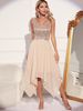Women's Clothing Sexy chiffon stitching sequin dress _ecoleips.com