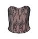 Women's Clothing 2024 Winter New Sexy Lace Fishbone Slim Fit Backless Corset Tube Top Wholesale_ecoleips.com
