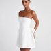 Women's Clothing Sleeveless Simple Top A Line Skirt For Women Spring And Summer New Style Temperament Sweet And Spicy Backless Bow Short Skirt_ecoleips.com