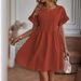 European And American Women's Fashion Foreign Trade Independent Site New Elegant Round-neck Loose_ecoleips.com
