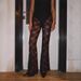Women's Summer Casual Slim Fit Printed Lace High Waist Flare Pants New_ecoleips.com