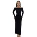 2024 Autumn European And American Style Cross-Border Women's New Fashion One-shoulder Sexy Tight Ruched Side Slit Dress_ecoleips.com