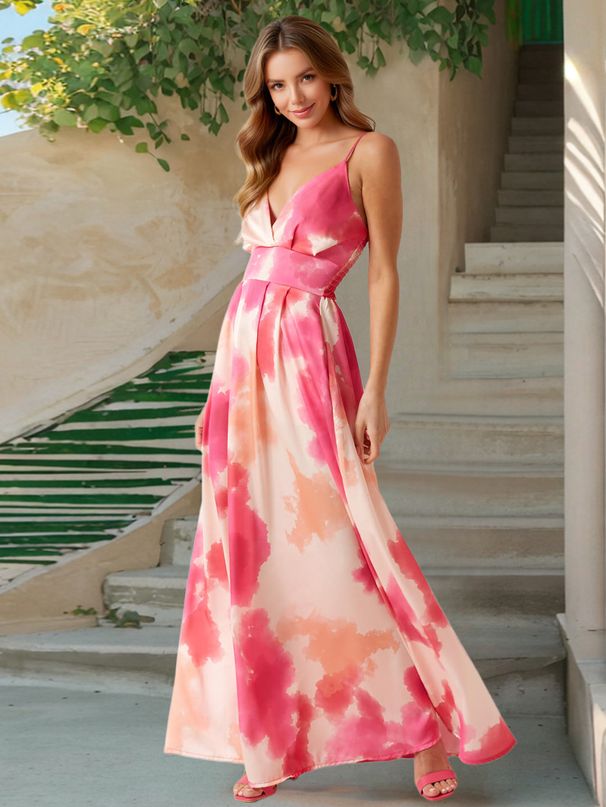 European And American Foreign Trade Women's Clothing, Waist-cinching Elegant Beach Dress, 2025 Summer Bohemian Vacation_ecoleips.com