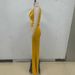 Women's Clothing Backless satin pleated suspender long skirt slim figure showing skirt dress sexy small dress seaside vacation women_ecoleips.com