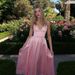 Women's New V‑Neck Spaghetti Strap Open Back Sleeveless Evening Party Dress_ecoleips.com