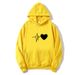 2024 Foreign Trade Women's Clothing Hooded Pullover Oversized Loose Casual Fleece Printed Hoodie_ecoleips.com
