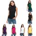 's New Round-neck Sleeveless Casual Slim-fit Women's Top T-shirt_ecoleips.com