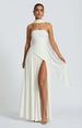 Women's Fashion High Slit Long Skirt Tube Top Solid Color Backless Dress Style Sexy New Style_ecoleips.com
