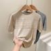 Summer Ice Silk Hollow Loose Design Tops Knitted Sweaters Women's New Tencel Round Neck Short Sleeve T Shirt Thin_ecoleips.com
