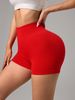 High-Waisted Non-Slip Seamless Sports Shorts For Women Peach Shaped Running Tight Fitting Yoga Fitness Three Quarter Length Pants_ecoleips.com