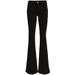 Women's Clothing Bell Bottom Pants Spring And Summer Black Elastic High Waist Jeans Women's Big Bell Bottom Wide Leg Loose Slim_ecoleips.com